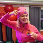 Ski-Fahrerin- Beata mit Fleecejacke+Mütze (2)