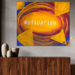 Motivation - Leinwanddruck