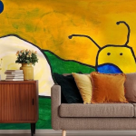 Schnecke sucht Haus - Wandtapete