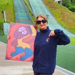 Ski-Fahrer - Skischanze Garmisch Partenkirchen