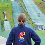 Ski-Fahrer - Skischanze Garmisch Partenkirchen (Rücken)