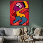 Ski-Fahrer - Leinwanddruck